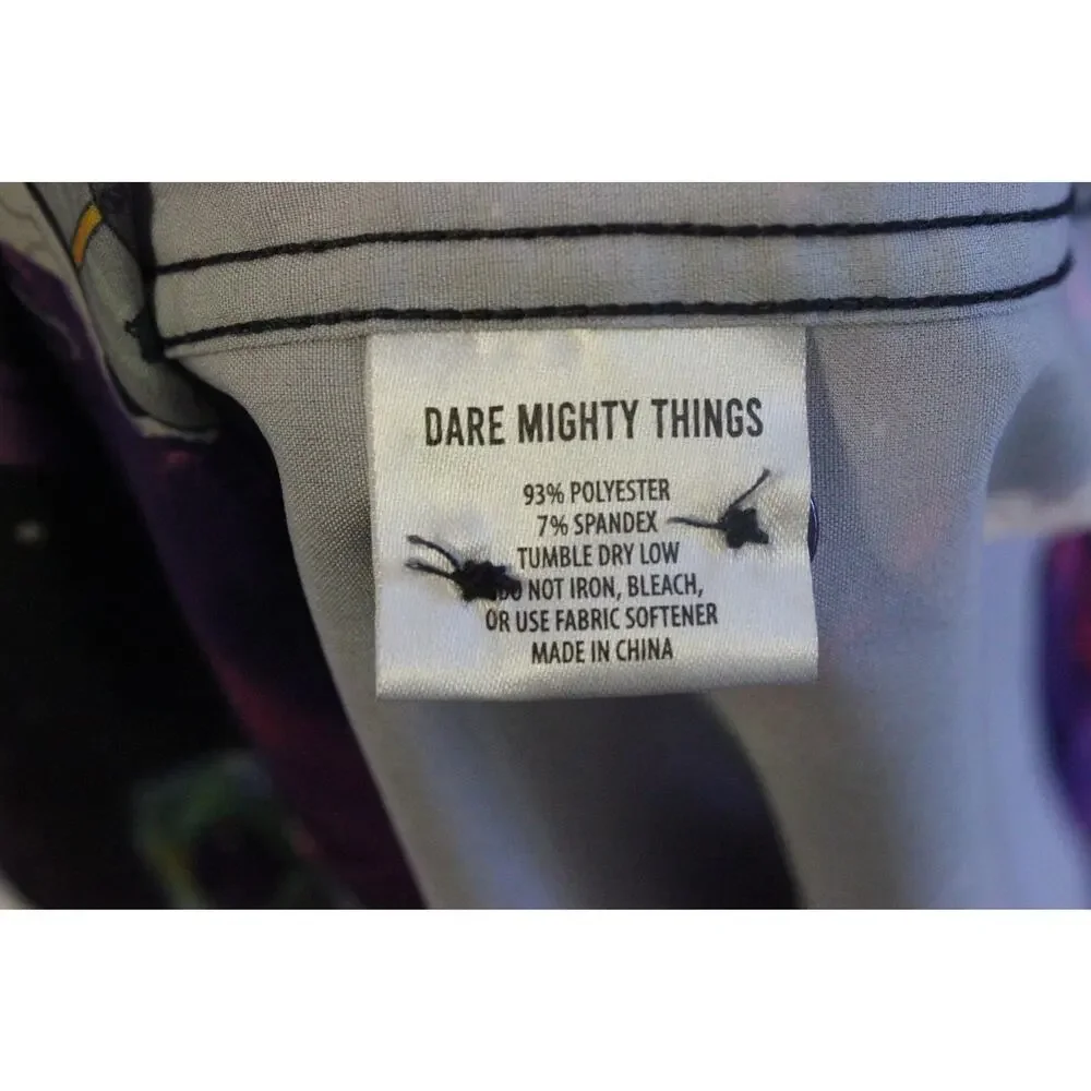 RSVLTS Rick and Morty Galaxy Space Planets Small Short Sleeve Button Down Shirt - Picture 5 of 6
